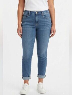 Signature by Levi Strauss Modern Slim Cuffed Jeans Size 14 W32